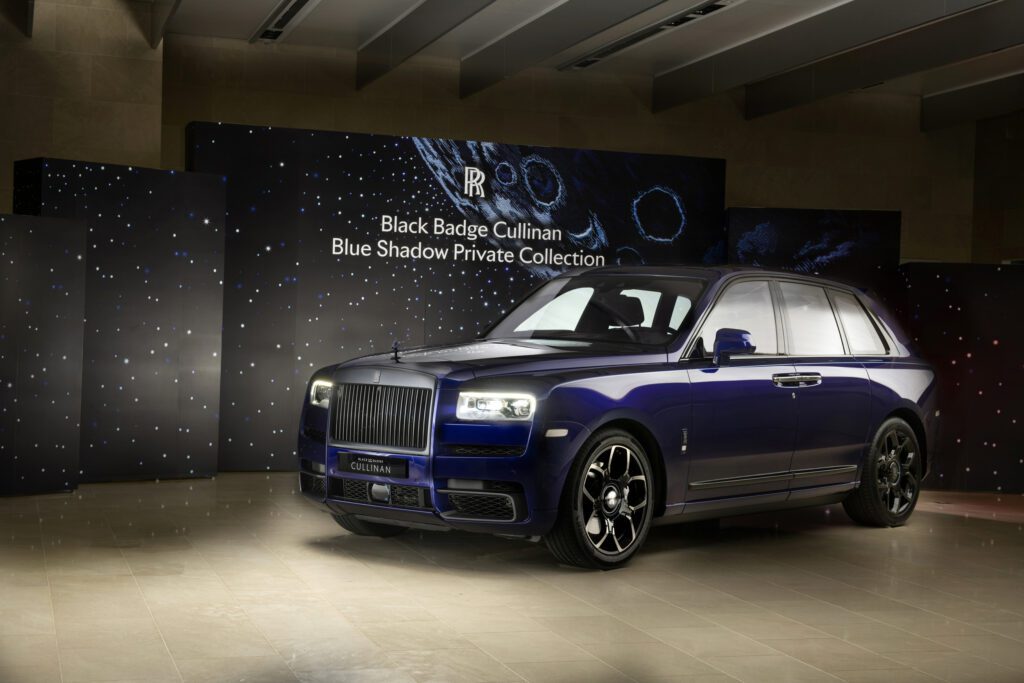 勞斯萊斯汽車台灣總代理盛惟發表全新 Black Badge Cullinan Blue Shadow限量典藏版車型。(圖片提供：盛惟)